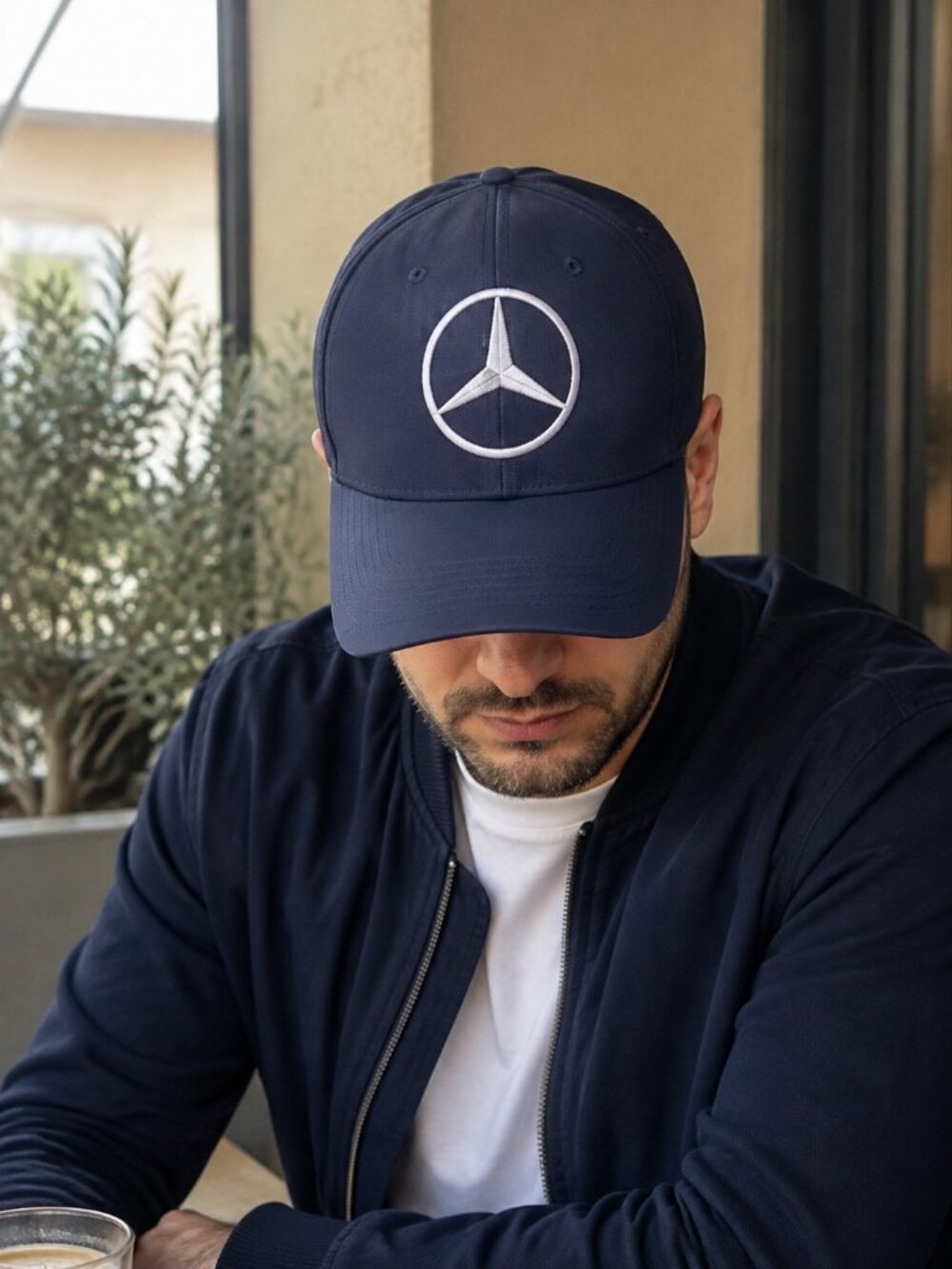 New Era X Mercedes Benz Hat Men Navy Blue Strap Cap 1